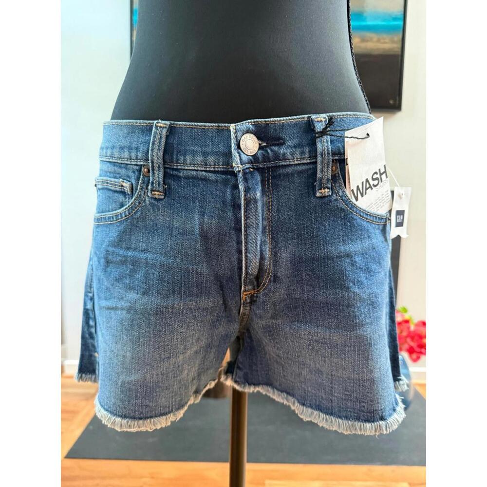 GAP 1969 NWT Denim Stretchy Summer Shorts-Size 28-Medium Wash